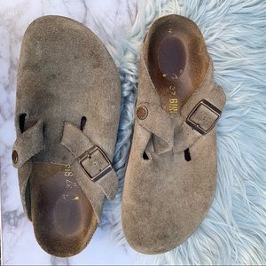 COPY - Birkenstock Boston suede soft footbed Clog